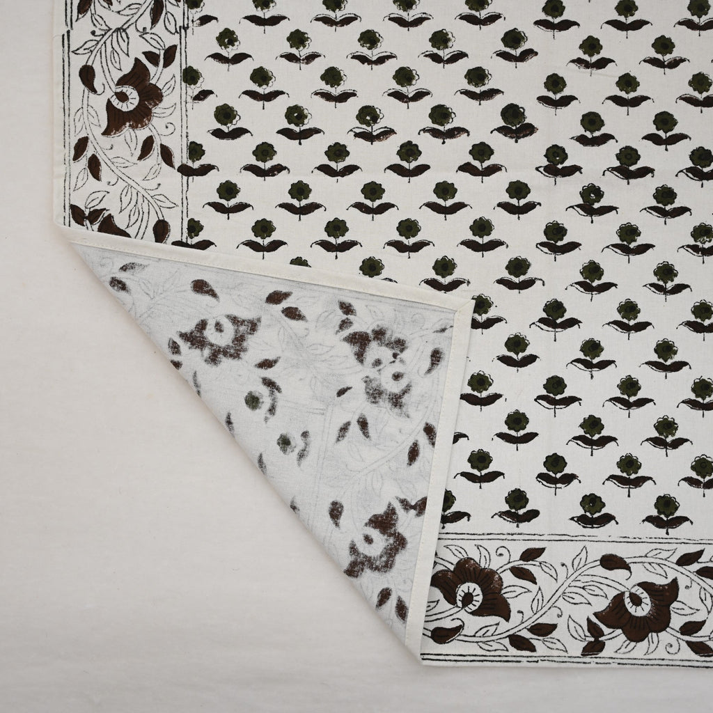 Espresso Floral Trail Cloth Napkin