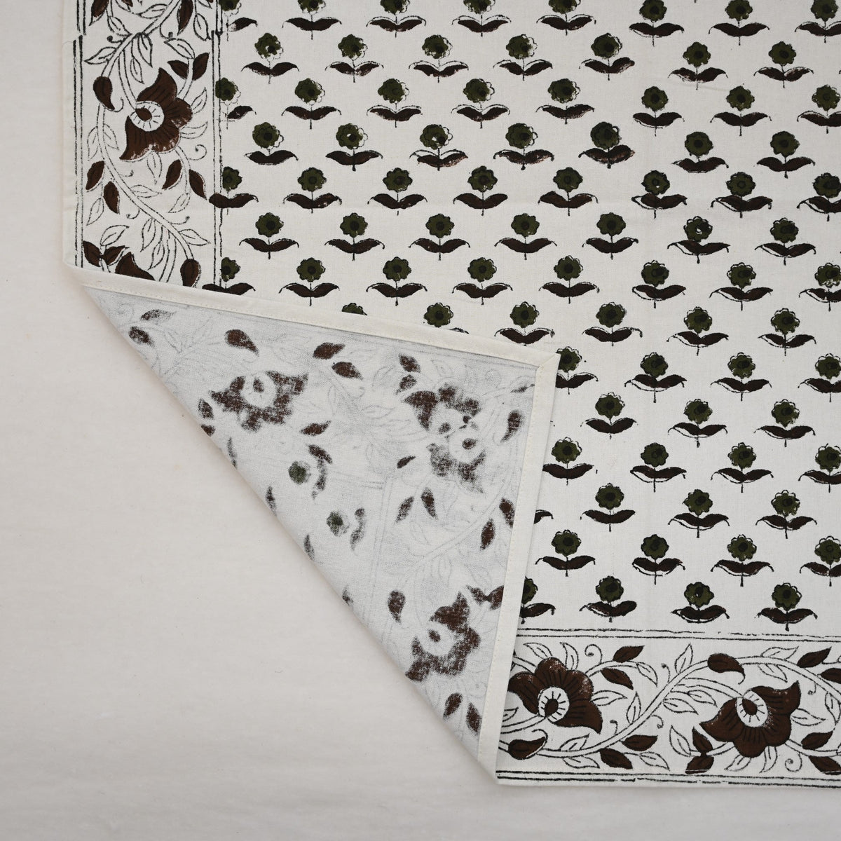 Espresso Floral Trail Cloth Napkin