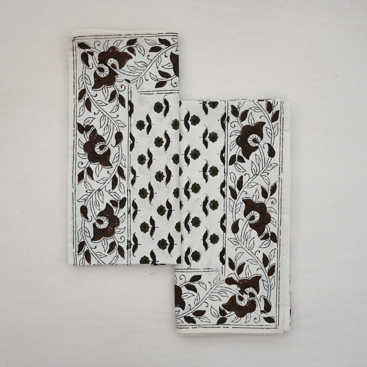Espresso Floral Trail Cloth Napkin