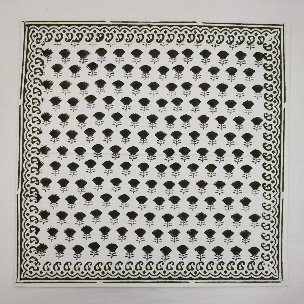 Vintage Sage Paisley Cloth Napkin