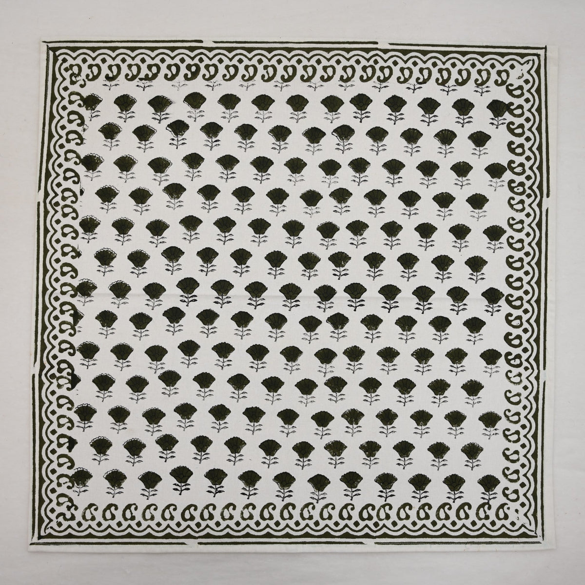 Vintage Sage Paisley Cloth Napkin