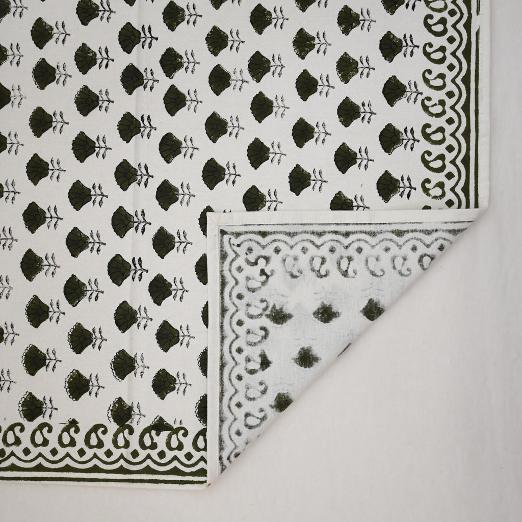 Vintage Sage Paisley Cloth Napkin