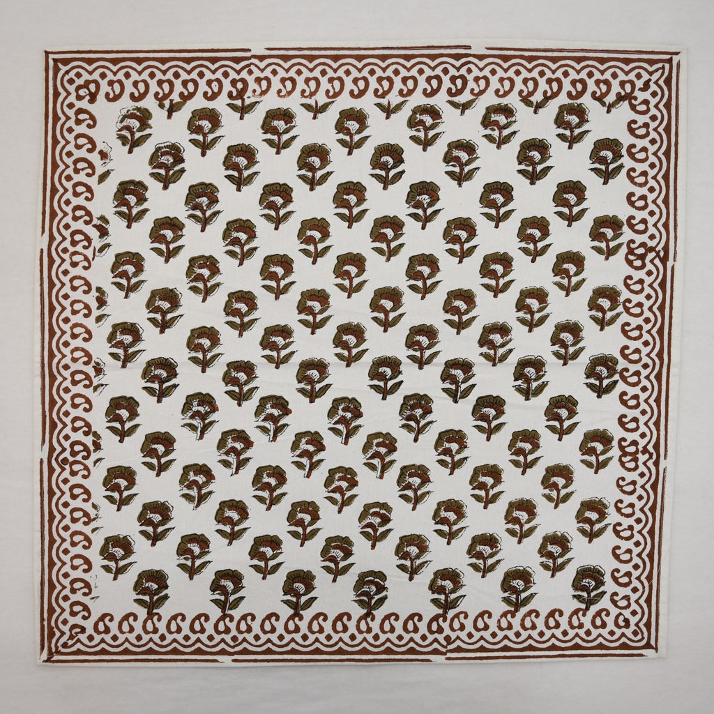 Chestnut Floral Paisley Dinner Napkin