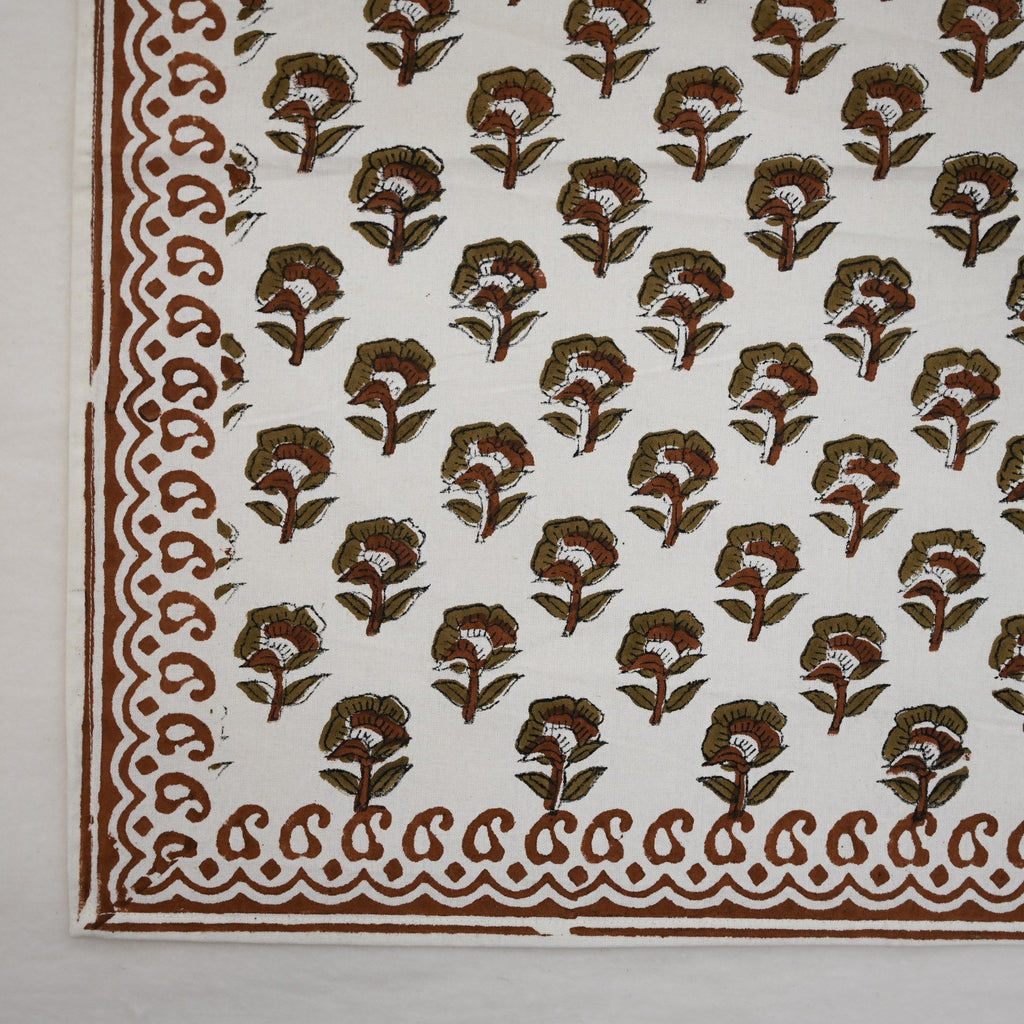 Chestnut Floral Paisley Dinner Napkin