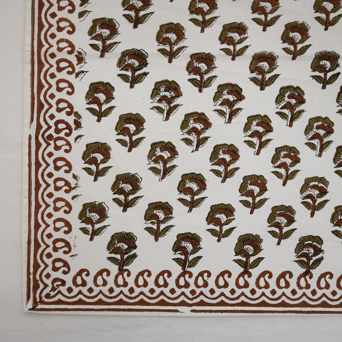 Chestnut Floral Paisley Dinner Napkin