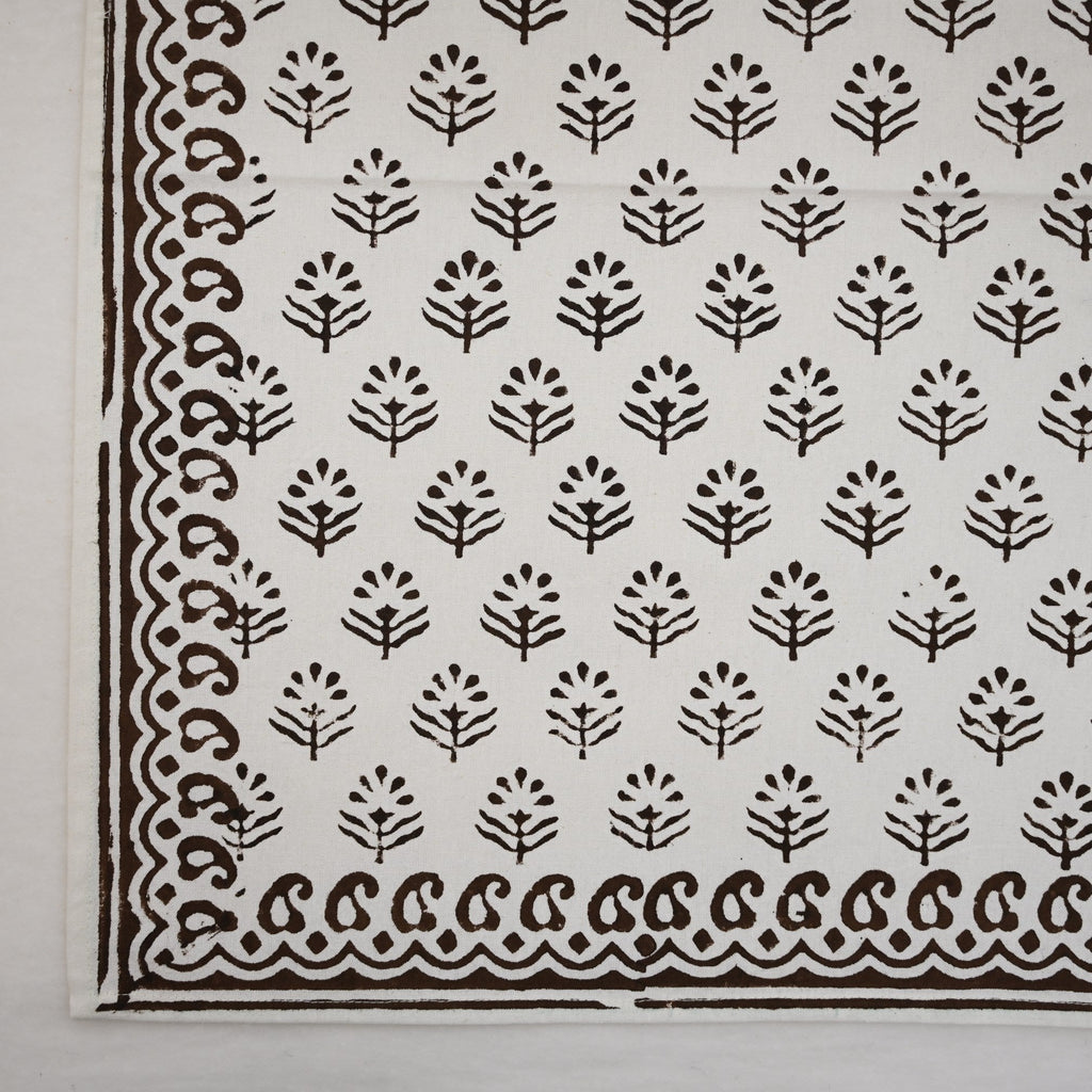 Blackish Brown Motif Dinner Napkin