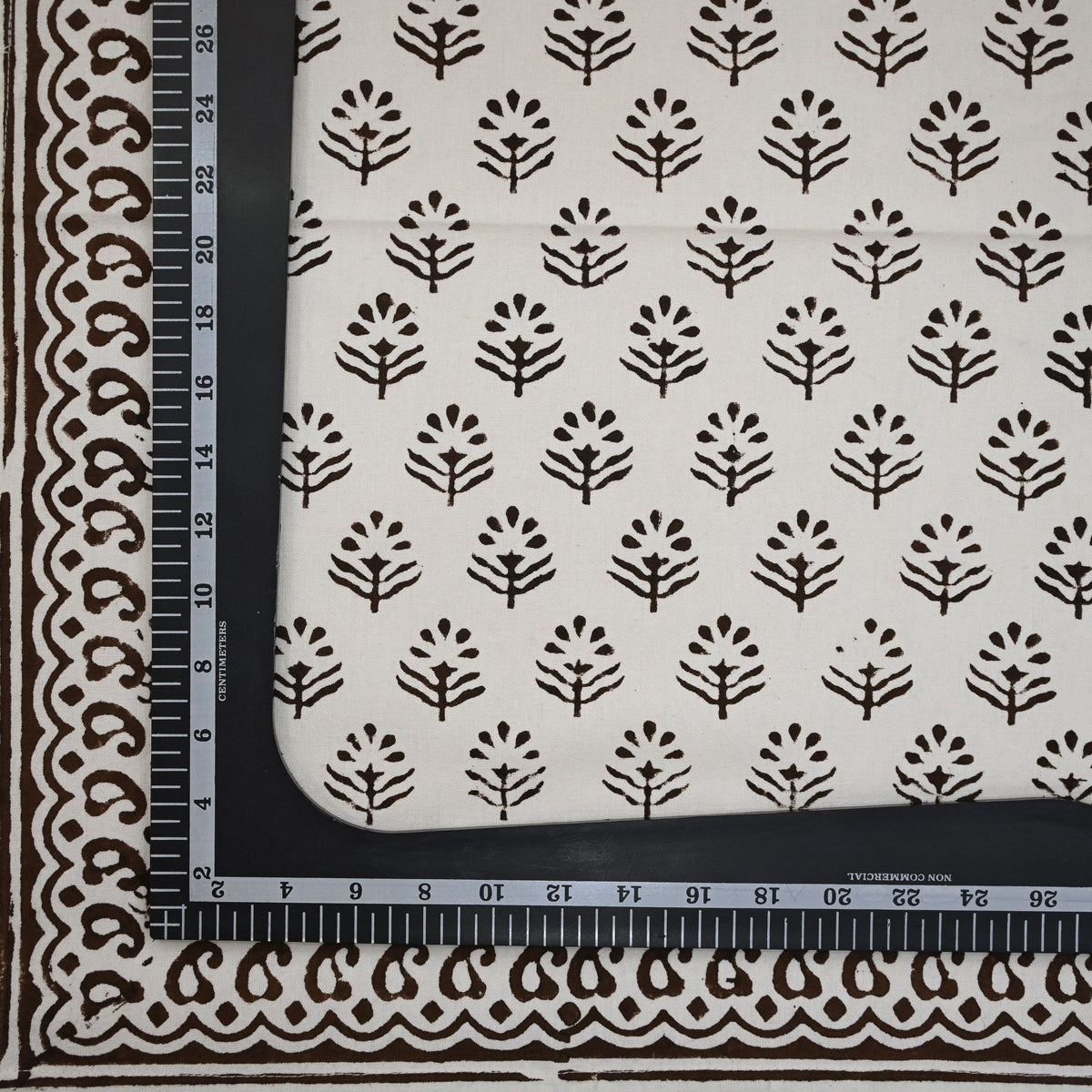 Blackish Brown Motif Dinner Napkin