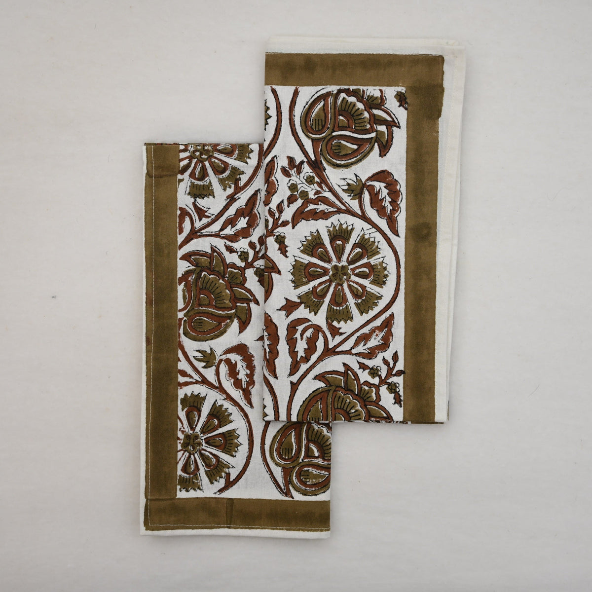 Moss Green Medallion Table Napkin