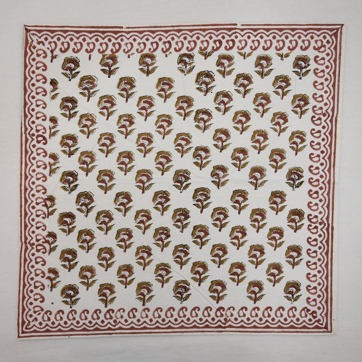 Spice Floral Motif Dinner Napkin