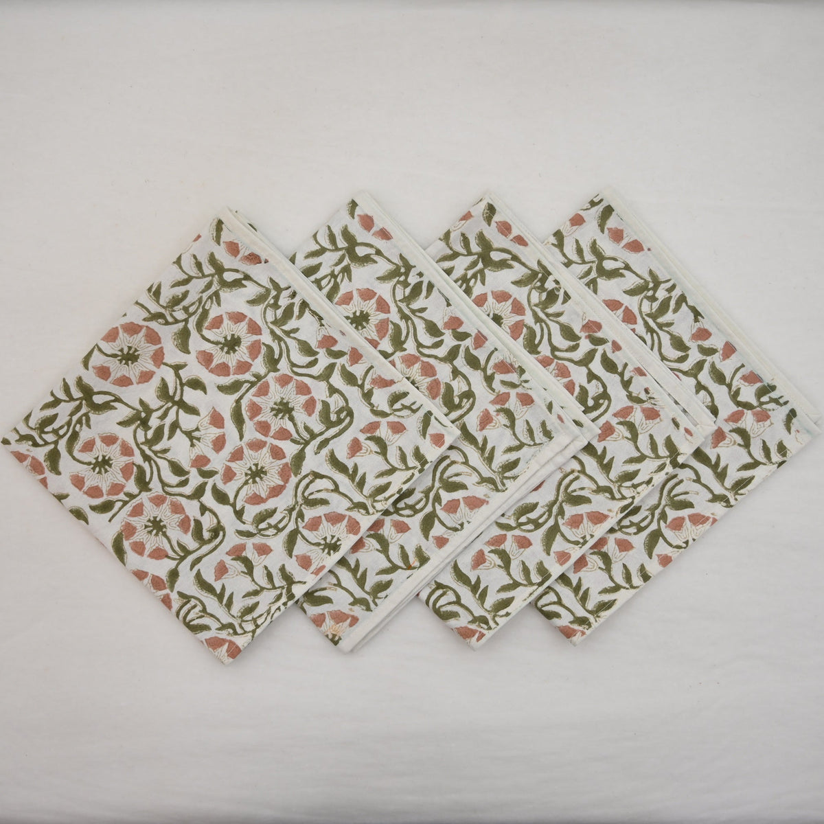 Blush Cottagecore Floral Dinner Napkin