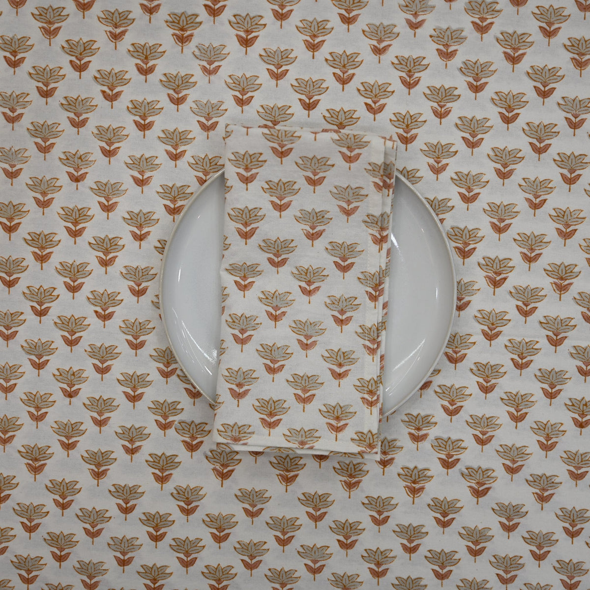 Minimal Floral Booti Dinner Napkin