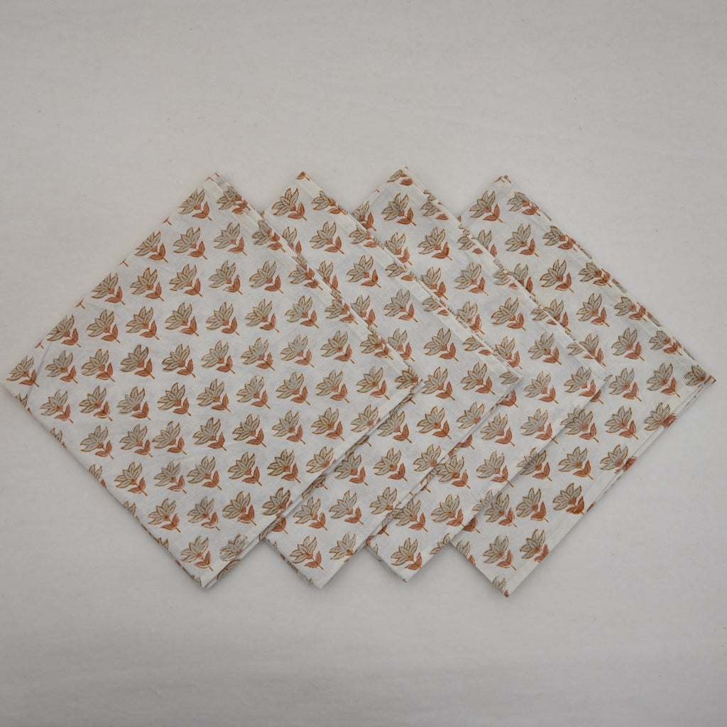 Minimal Floral Booti Dinner Napkin