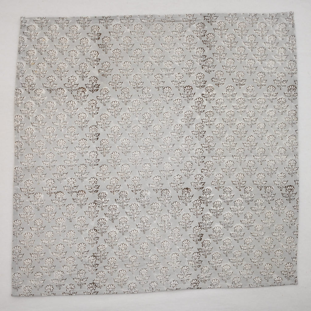 Espresso Floral Cloth Napkin