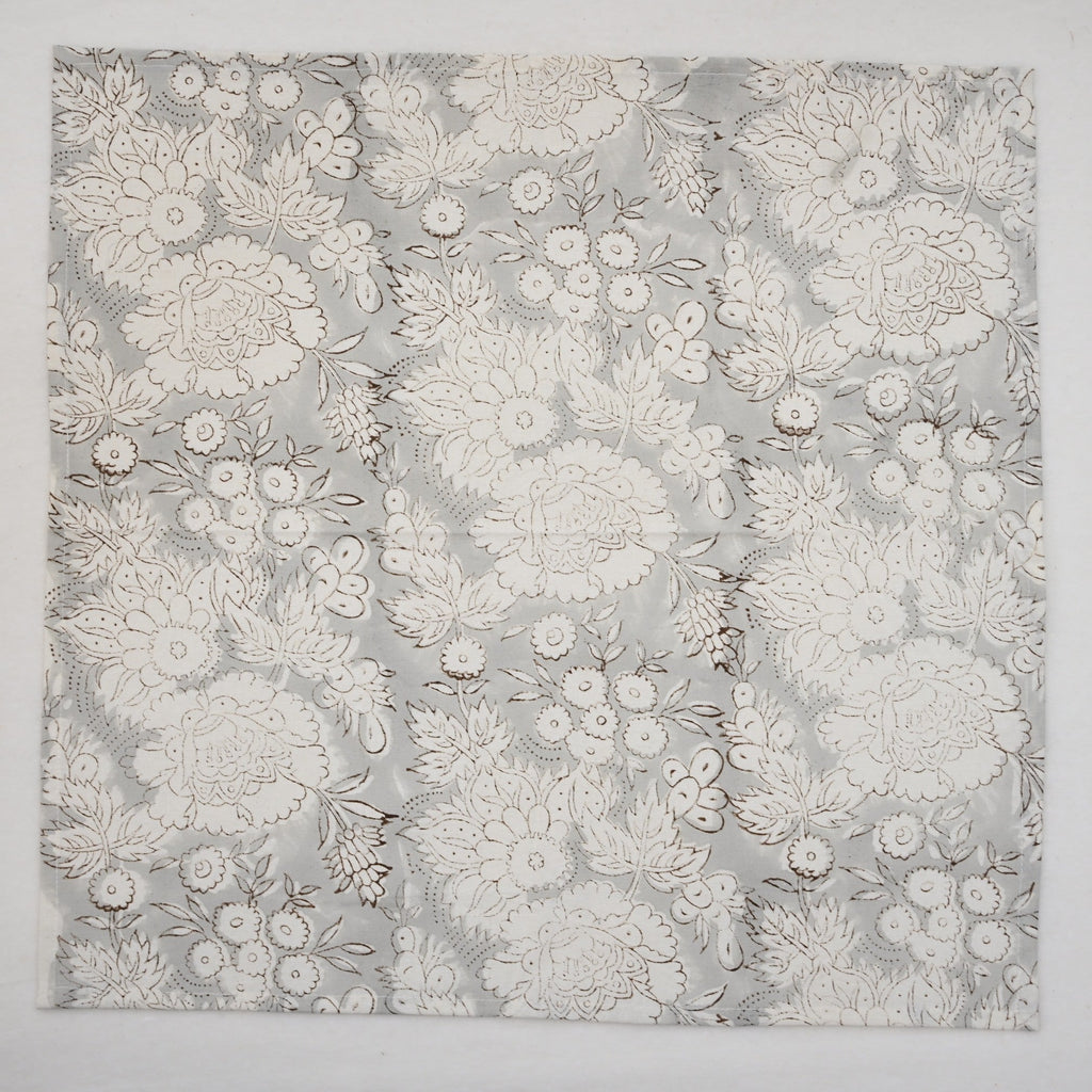 Light Grey Botanical Table Napkin