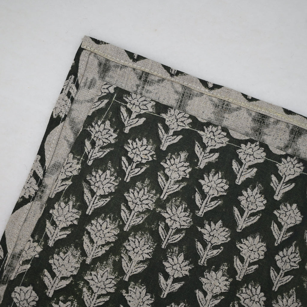 Arova Charcoal Cotton Table Runner