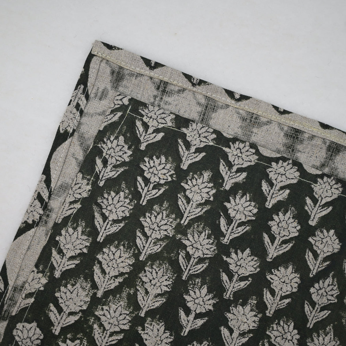 Arova Charcoal Cotton Table Runner