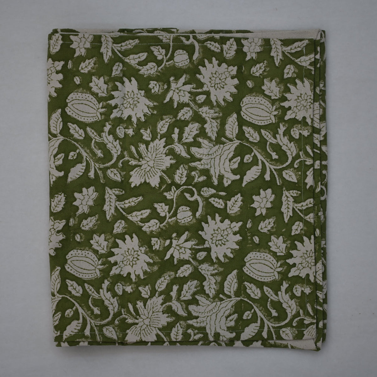 Leron Olive Cotton Table Runner