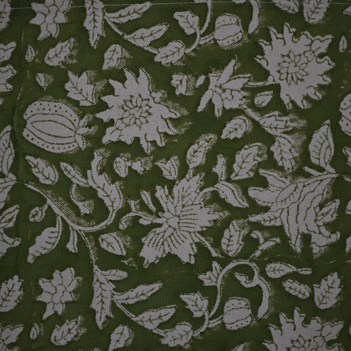 Leron Olive Cotton Table Runner