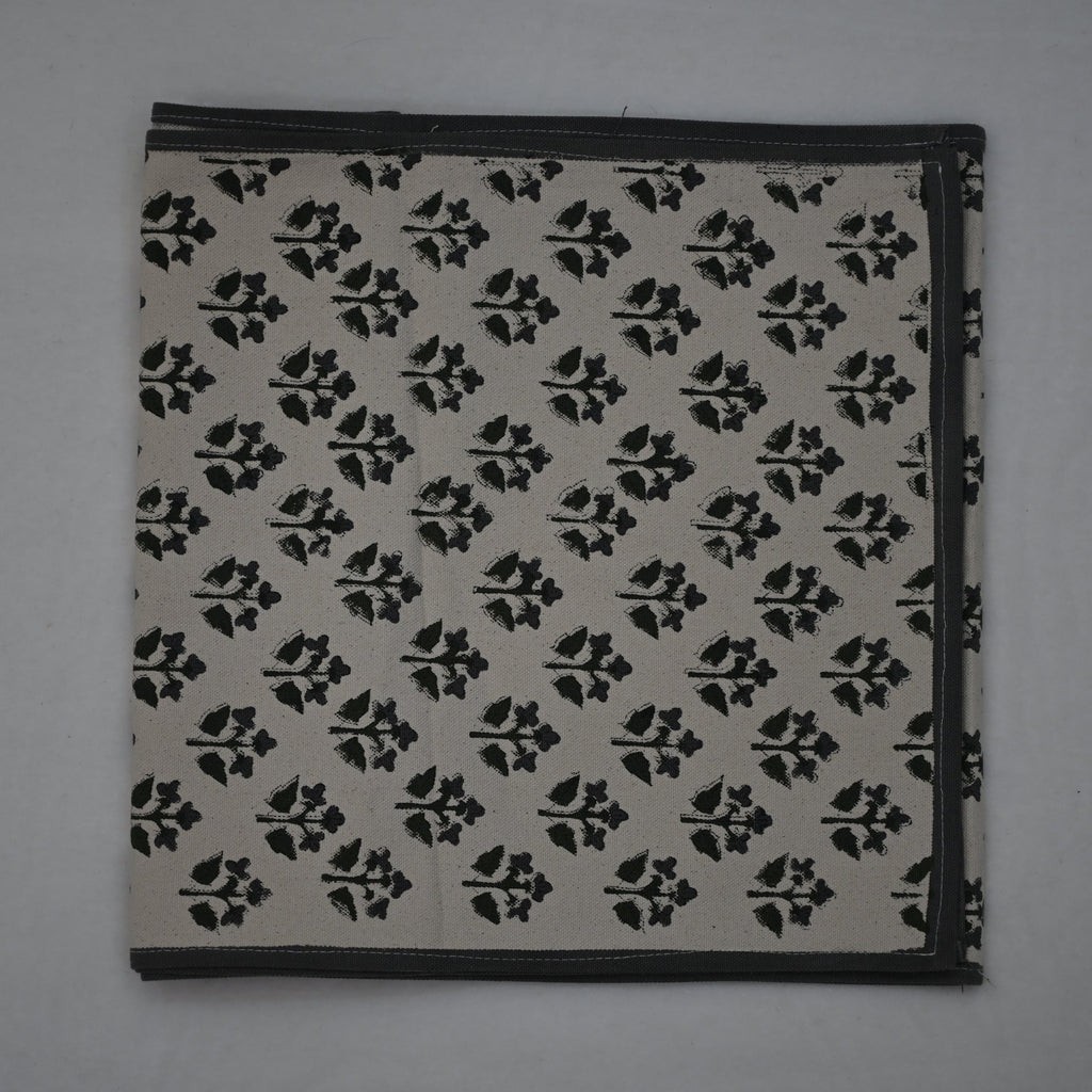 Nevle Black Cotton Table Runner