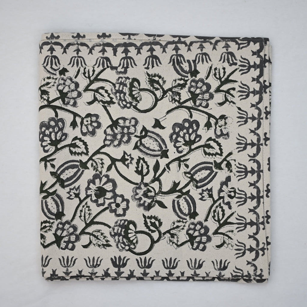 Aroiv Forest Green Cotton Table Runner