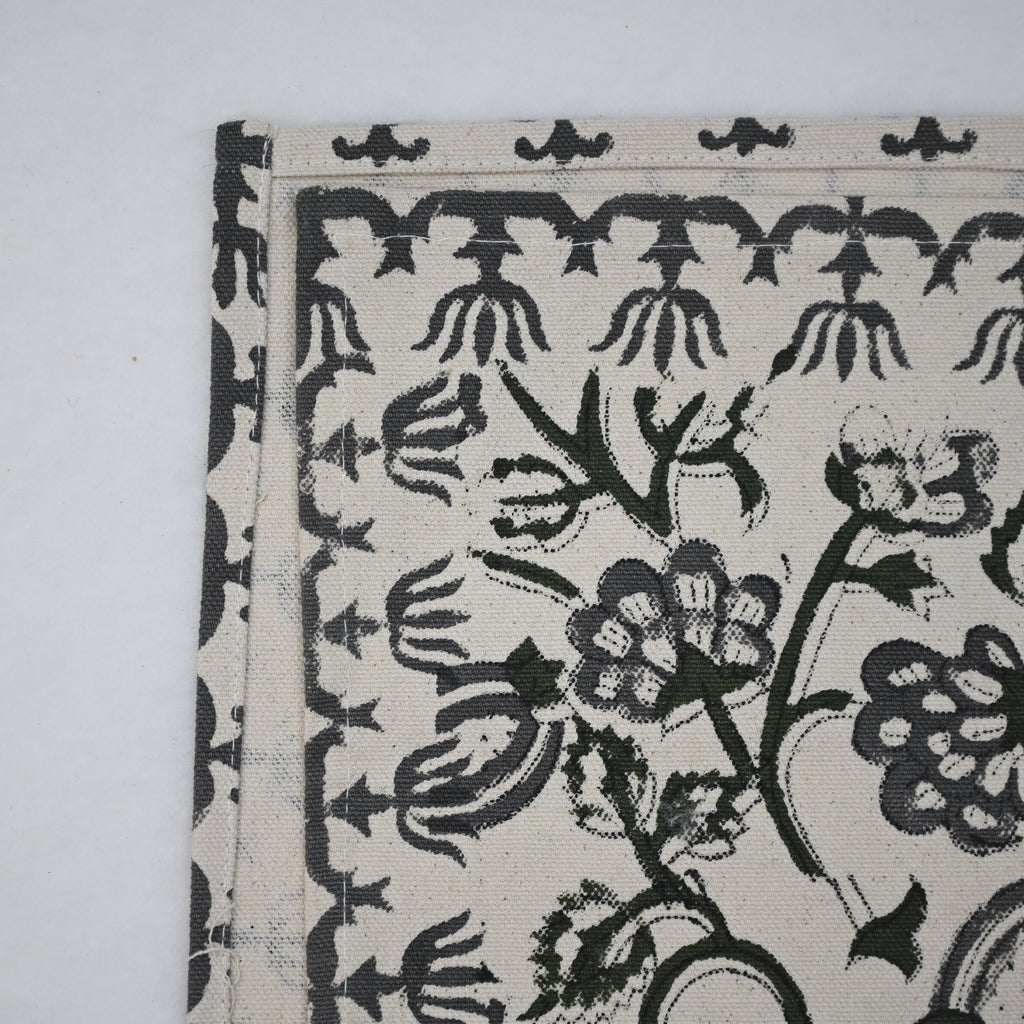 Aroiv Forest Green Cotton Table Runner