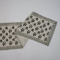 Olra Jet Black Cotton Table Runner