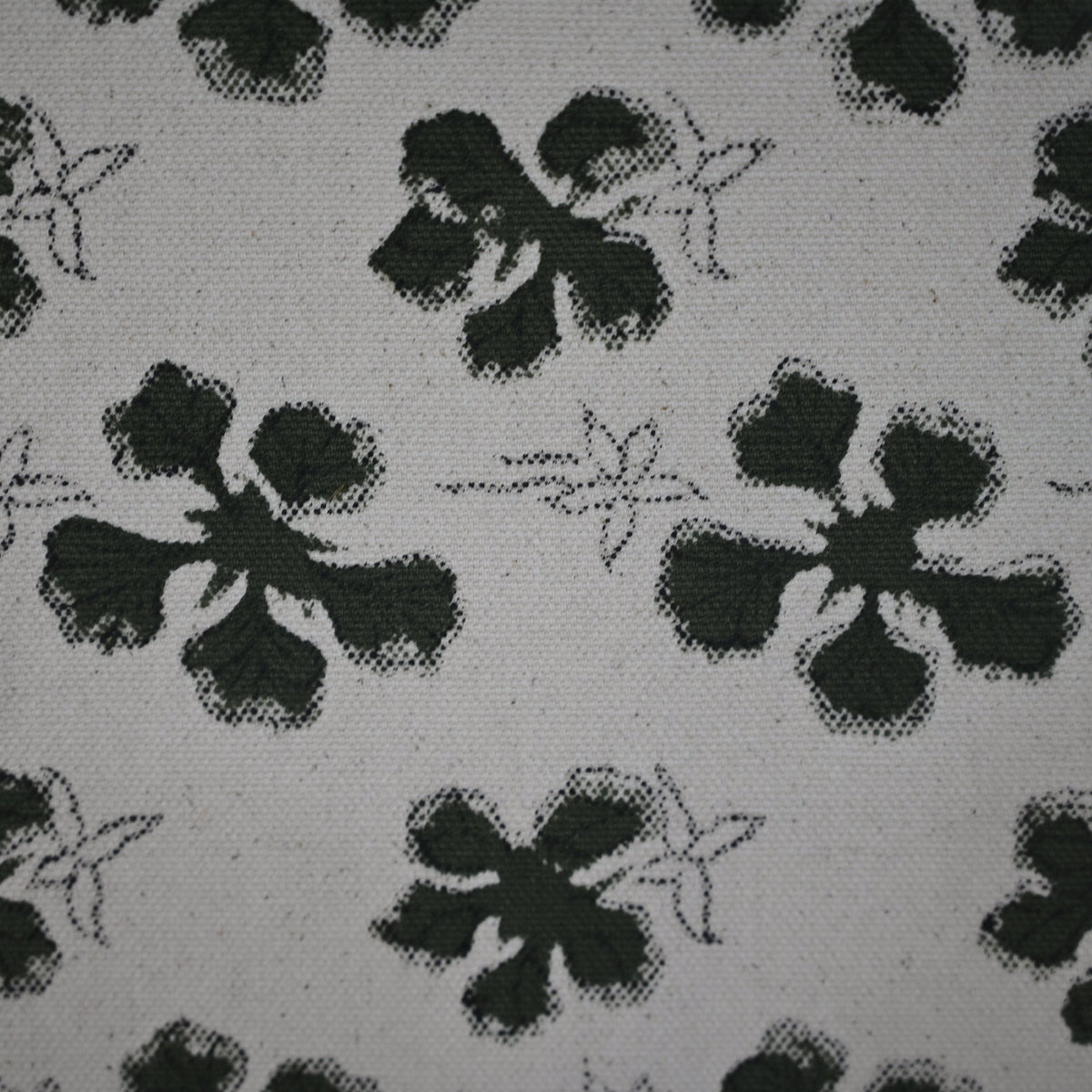 Olra Jet Black Cotton Table Runner