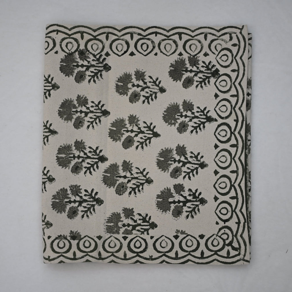 Nevas Slate Cotton Table Runner