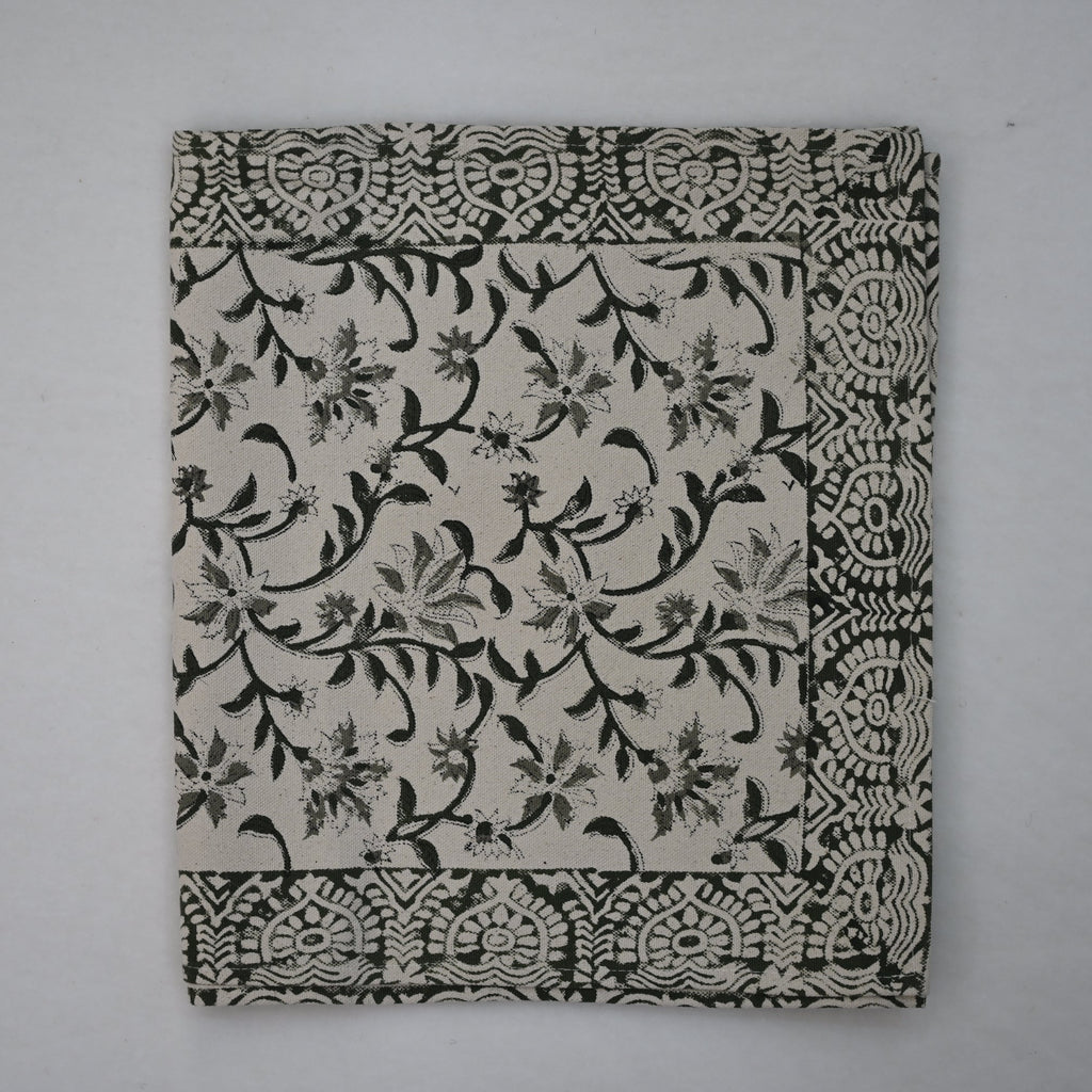 Aroil Olive Cotton Table Runner