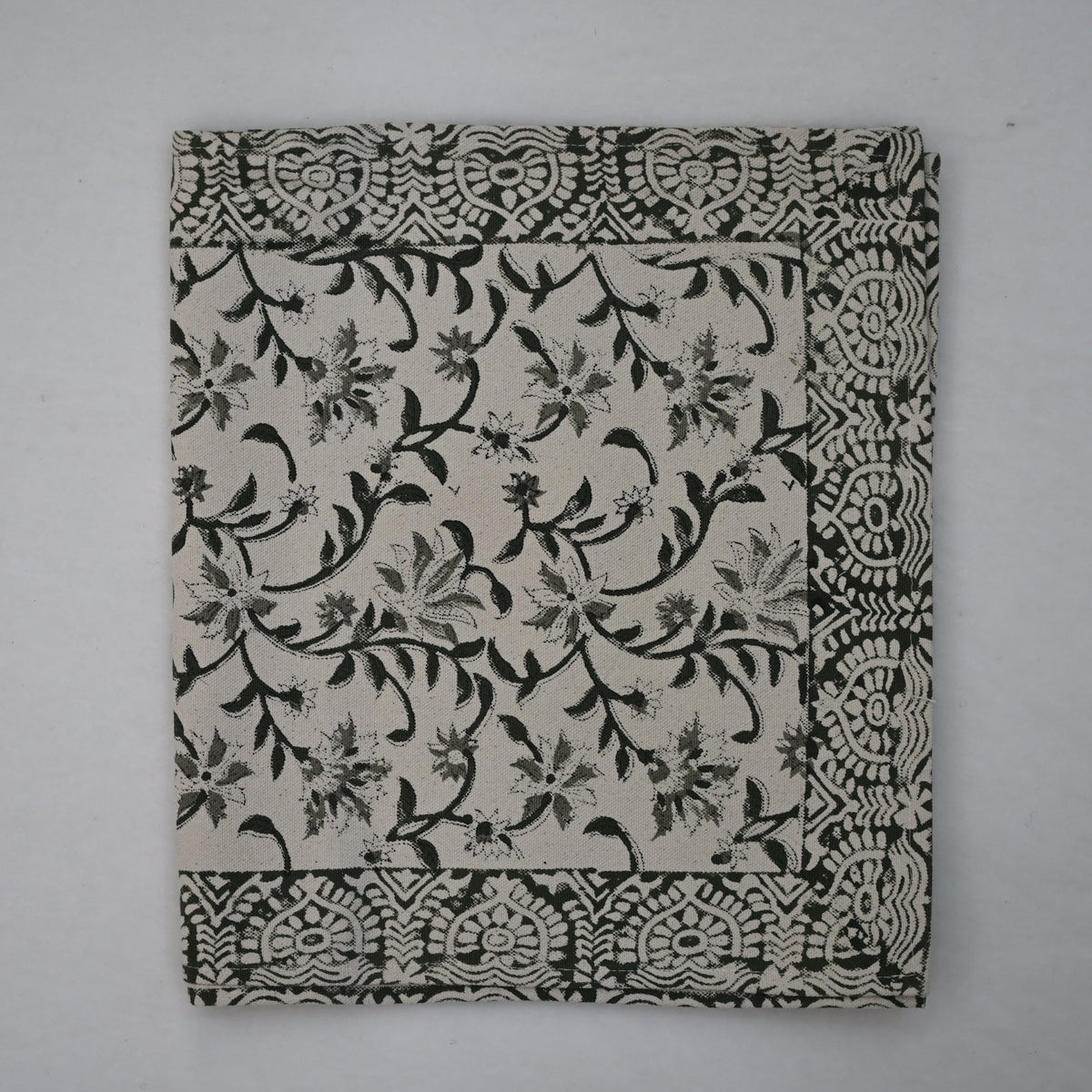 Aroil Olive Cotton Table Runner