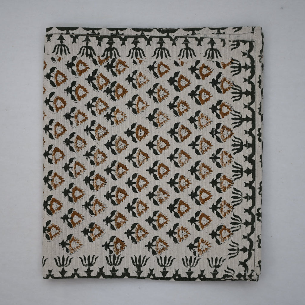 Nevin Beige Cotton Table Runner