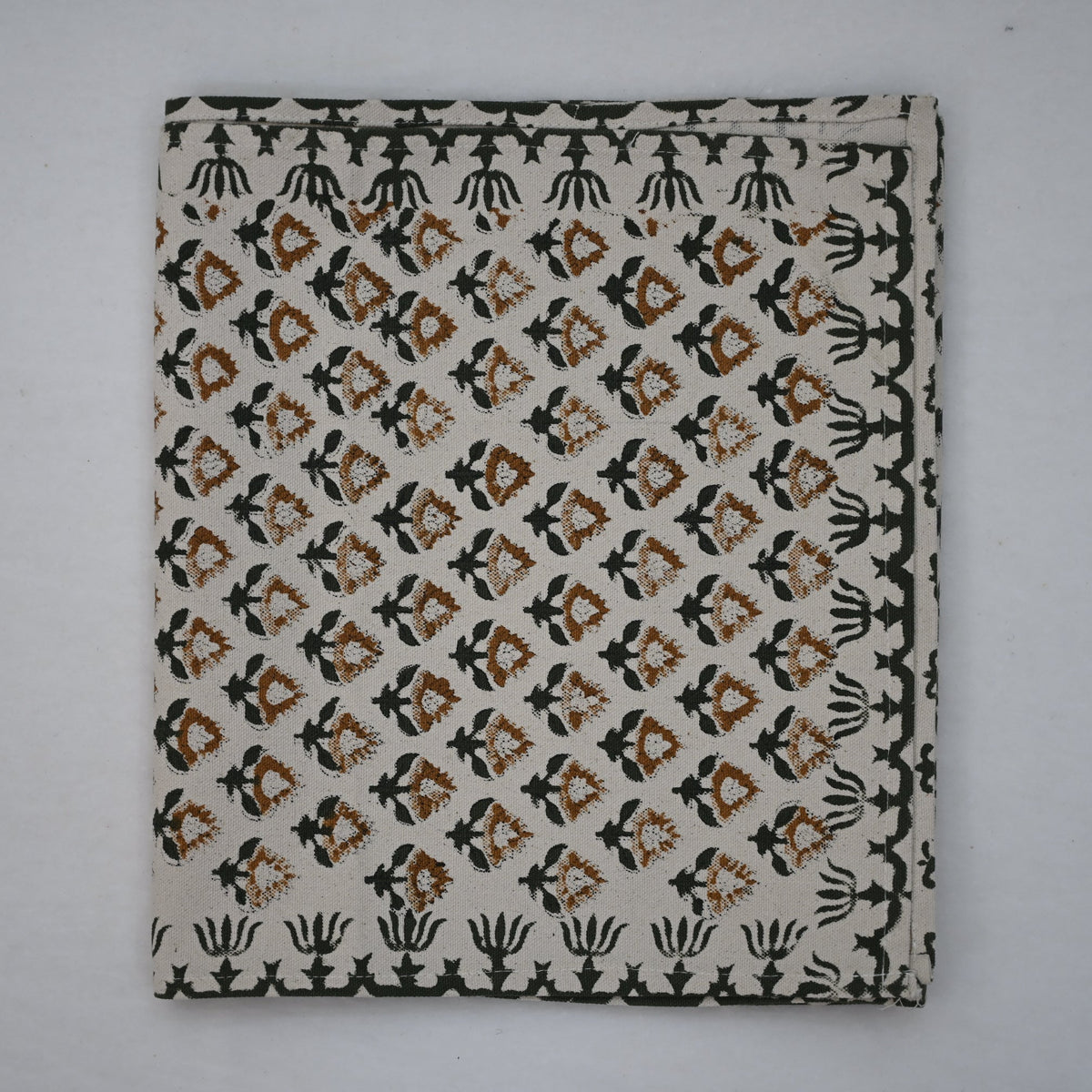 Nevin Beige Cotton Table Runner