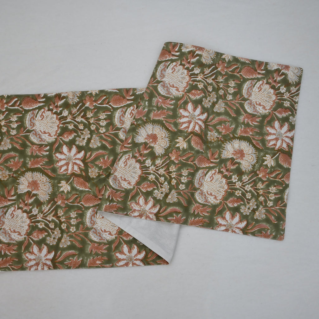 Nalev Terracotta Cotton Table Runner