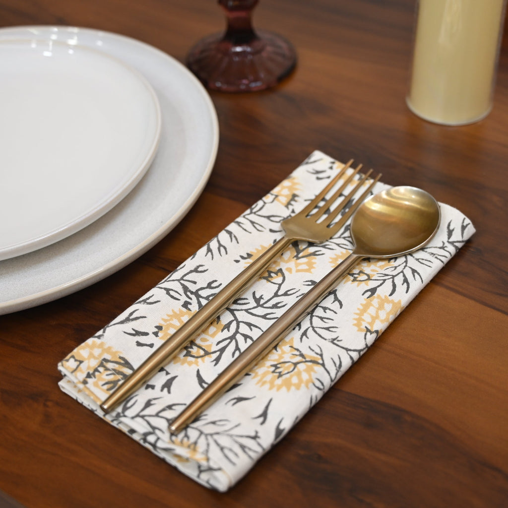 Jasper Floral Booti Dinner Napkin