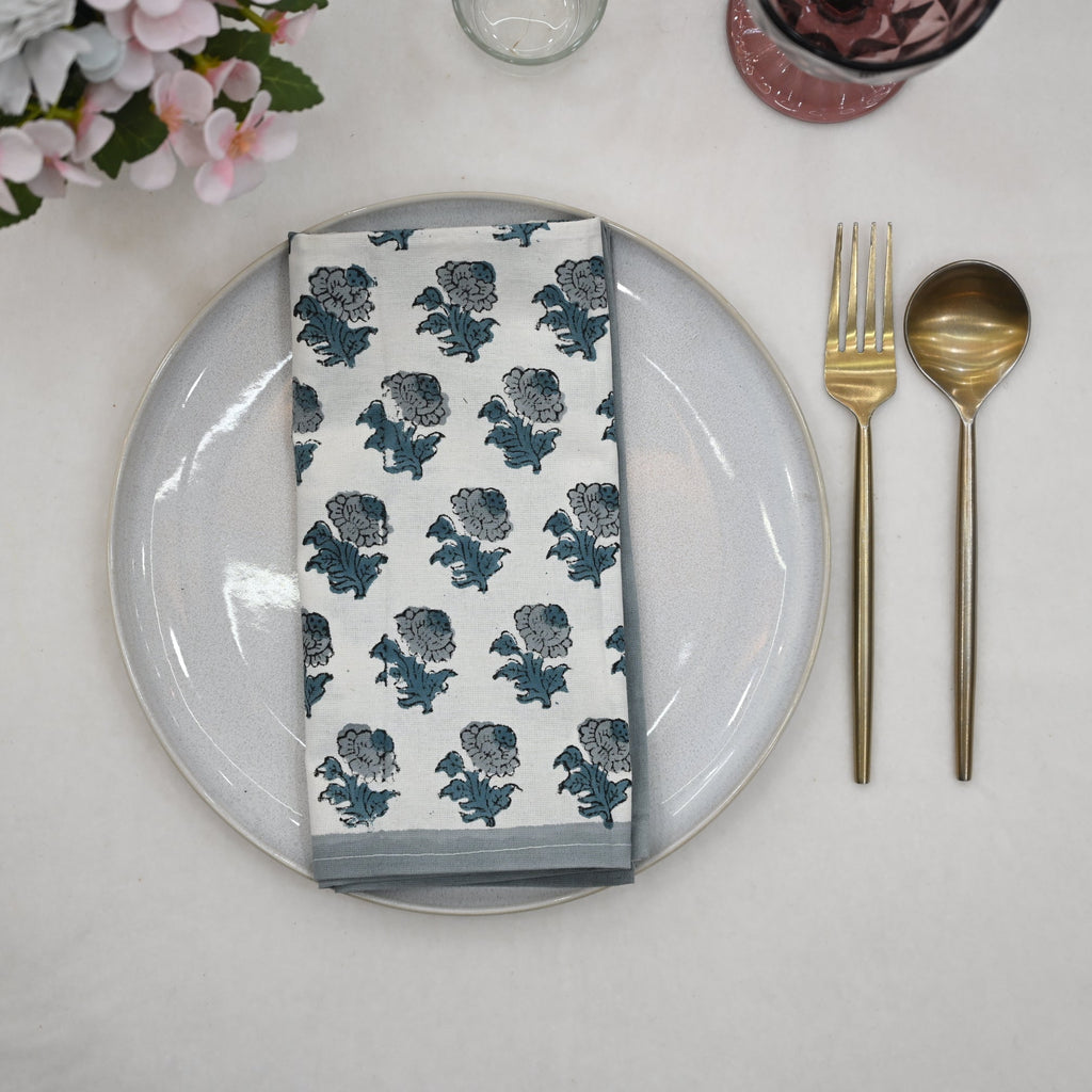 Bruce Floral Booti  Dinner Napkin