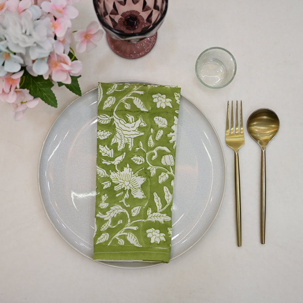 Austin Floral Print Dinner Napkin