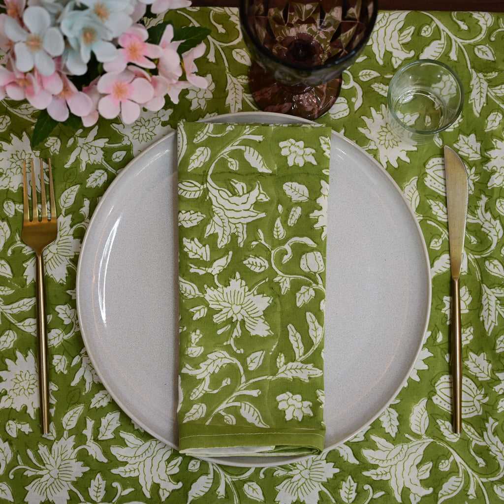 Austin Floral Print Dinner Napkin