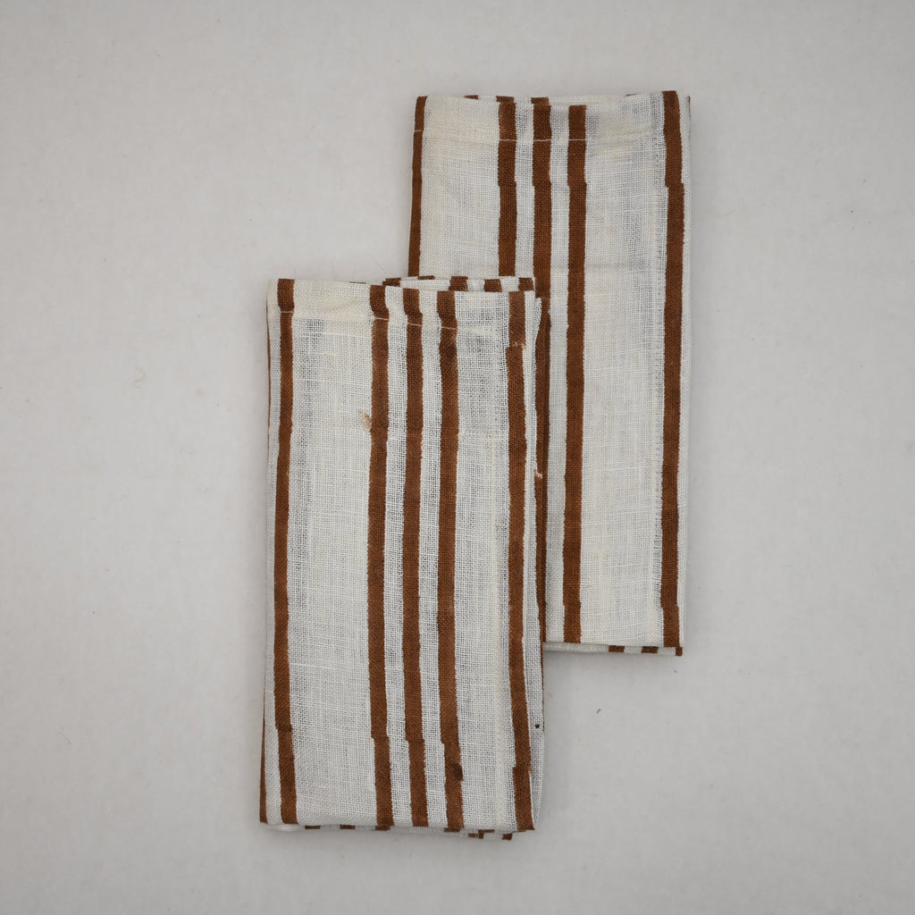 Camden Striped Linen Dinner Napkin