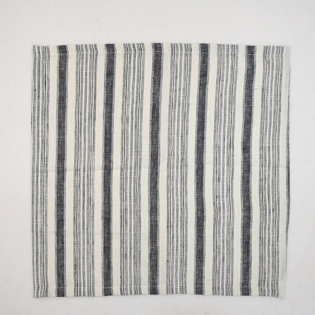 Declan Striped Linen Dinner Napkin