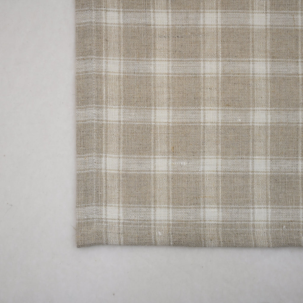 Elliott Checked Linen Dinner Napkin