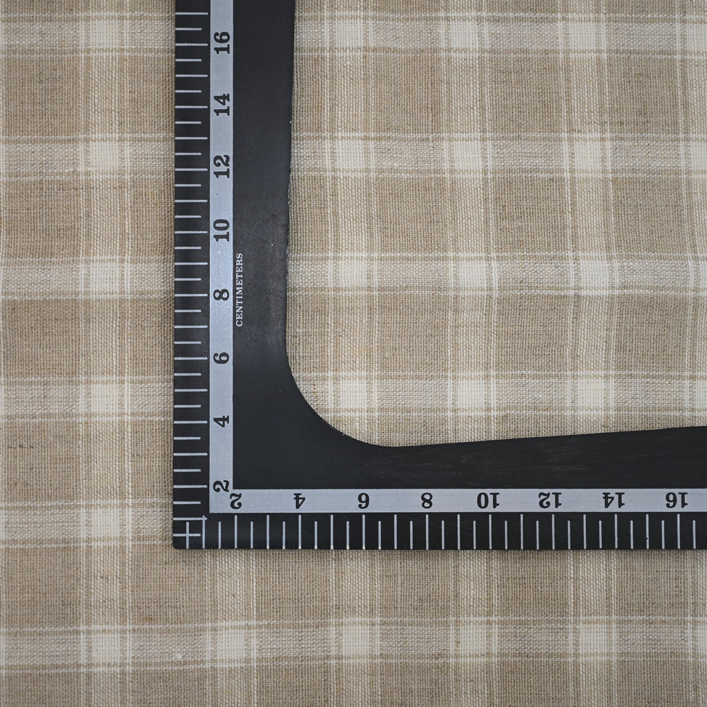 Elliott Checked Linen Dinner Napkin