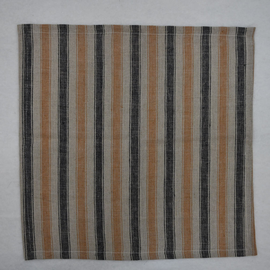 Micah Checked Linen Dinner Napkin