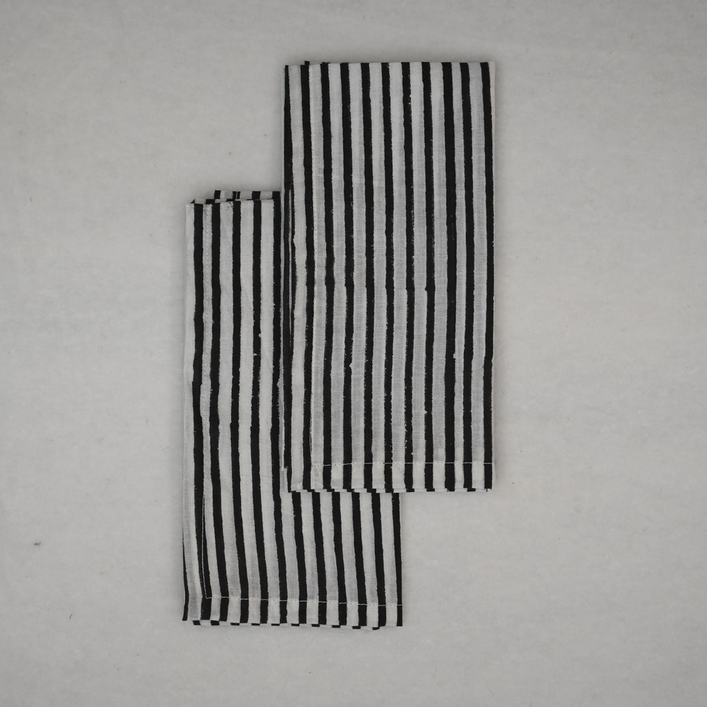 Anson Striped Cotton Dinner Napkin