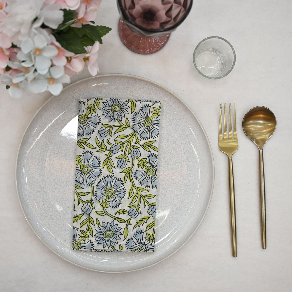Bastien Floral Cotton Dinner Napkin