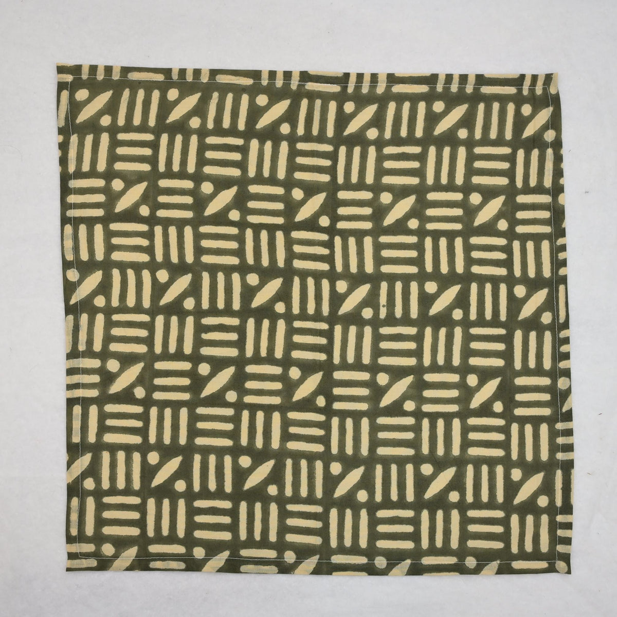 Brantley Geometric Cotton Dinner Napkin