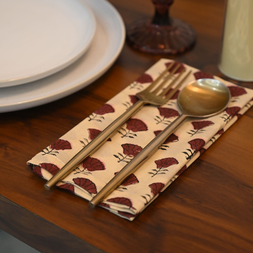 Colter Floral Cotton Dinner Napkin