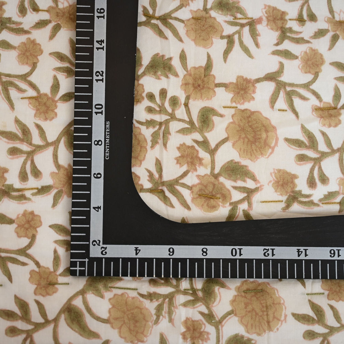 Charity Floral Hand Block Printed Quilt