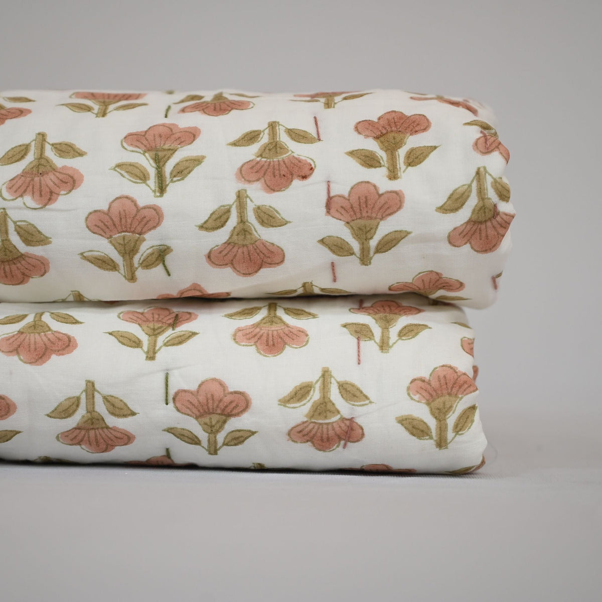 Collen Floral Hand Block Printed Quilt