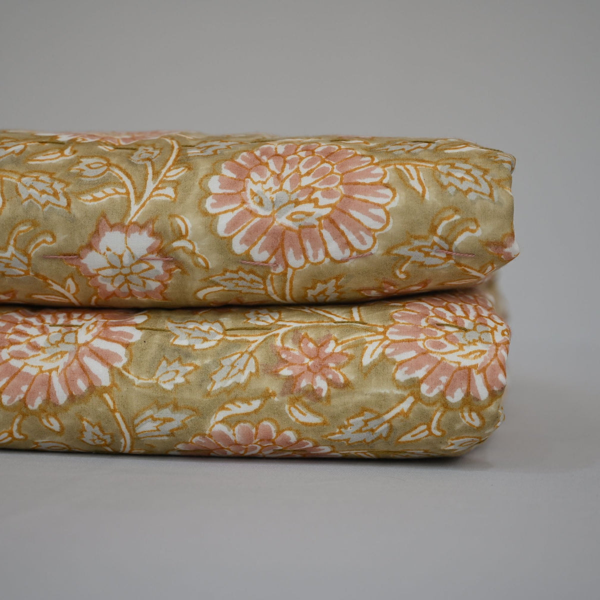 Gavin Floral Hand Block Printed Quilt