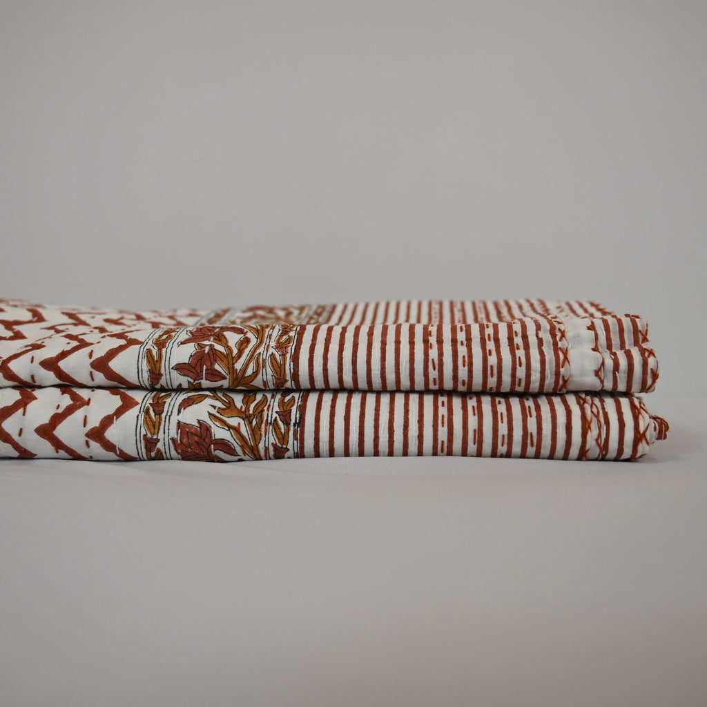 Liam Hand Block Printed Quilt